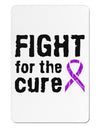 Fight for the Cure - Purple Ribbon Epilepsy Aluminum Magnet-TooLoud-White-Davson Sales