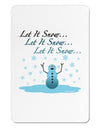 Let It Snow Happy Snowman Aluminum Magnet-TooLoud-White-Davson Sales