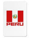 Peru Flag Aluminum Magnet-TooLoud-White-Davson Sales