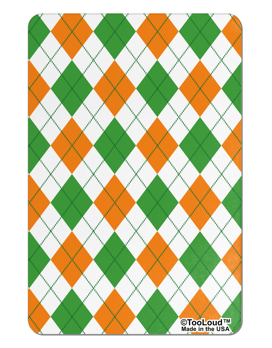 Irish Colors Argyle Pattern Aluminum Magnet All Over Print-TooLoud-White-Davson Sales