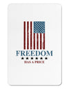 Freedom Flag Color Aluminum Magnet-TooLoud-White-Davson Sales