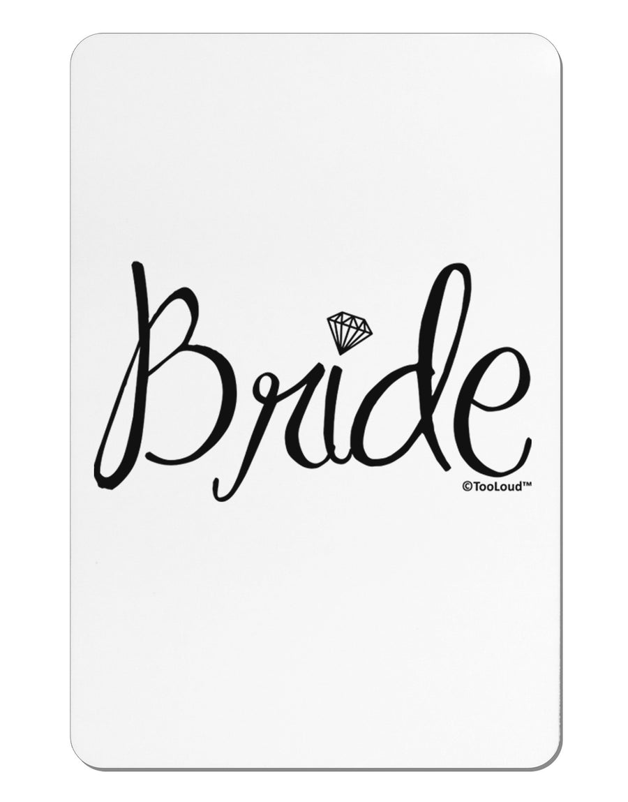 Bride Design - Diamond Aluminum Magnet-TooLoud-White-Davson Sales