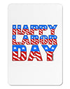 Happy Labor Day ColorText Aluminum Magnet-TooLoud-White-Davson Sales