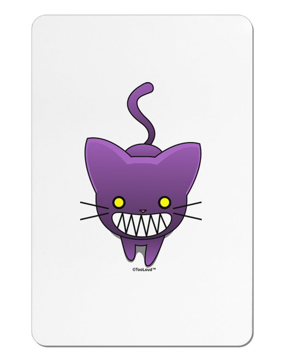 Evil Kitty Aluminum Magnet-TooLoud-White-Davson Sales