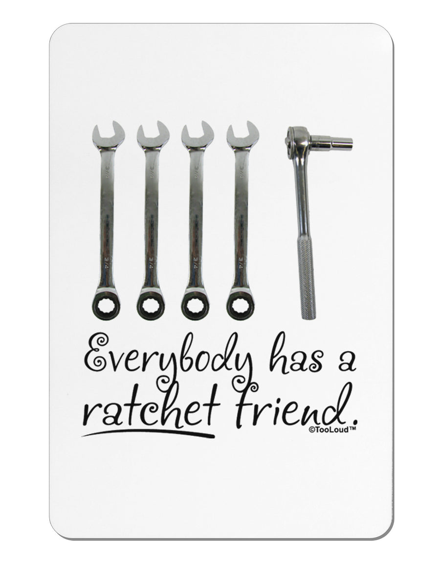 Ratchet Friend Aluminum Magnet-TooLoud-White-Davson Sales