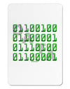 Binary Data Green Aluminum Magnet-TooLoud-White-Davson Sales