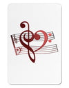 Heart Sheet Music Aluminum Magnet-TooLoud-White-Davson Sales