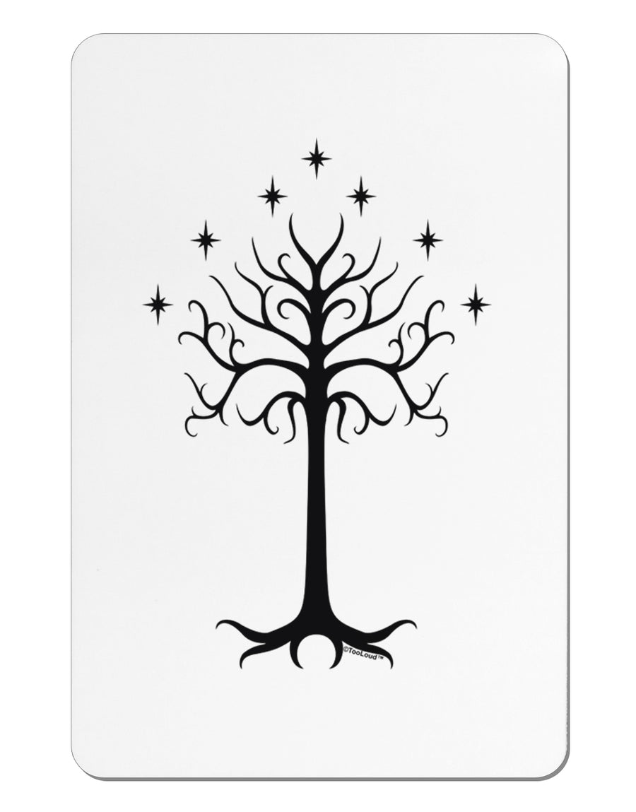 The Royal White Tree Aluminum Magnet by TooLoud-TooLoud-White-Davson Sales