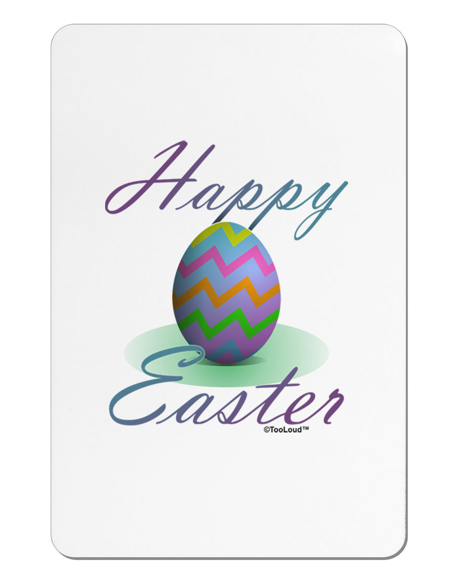 One Happy Easter Egg Aluminum Magnet-TooLoud-White-Davson Sales