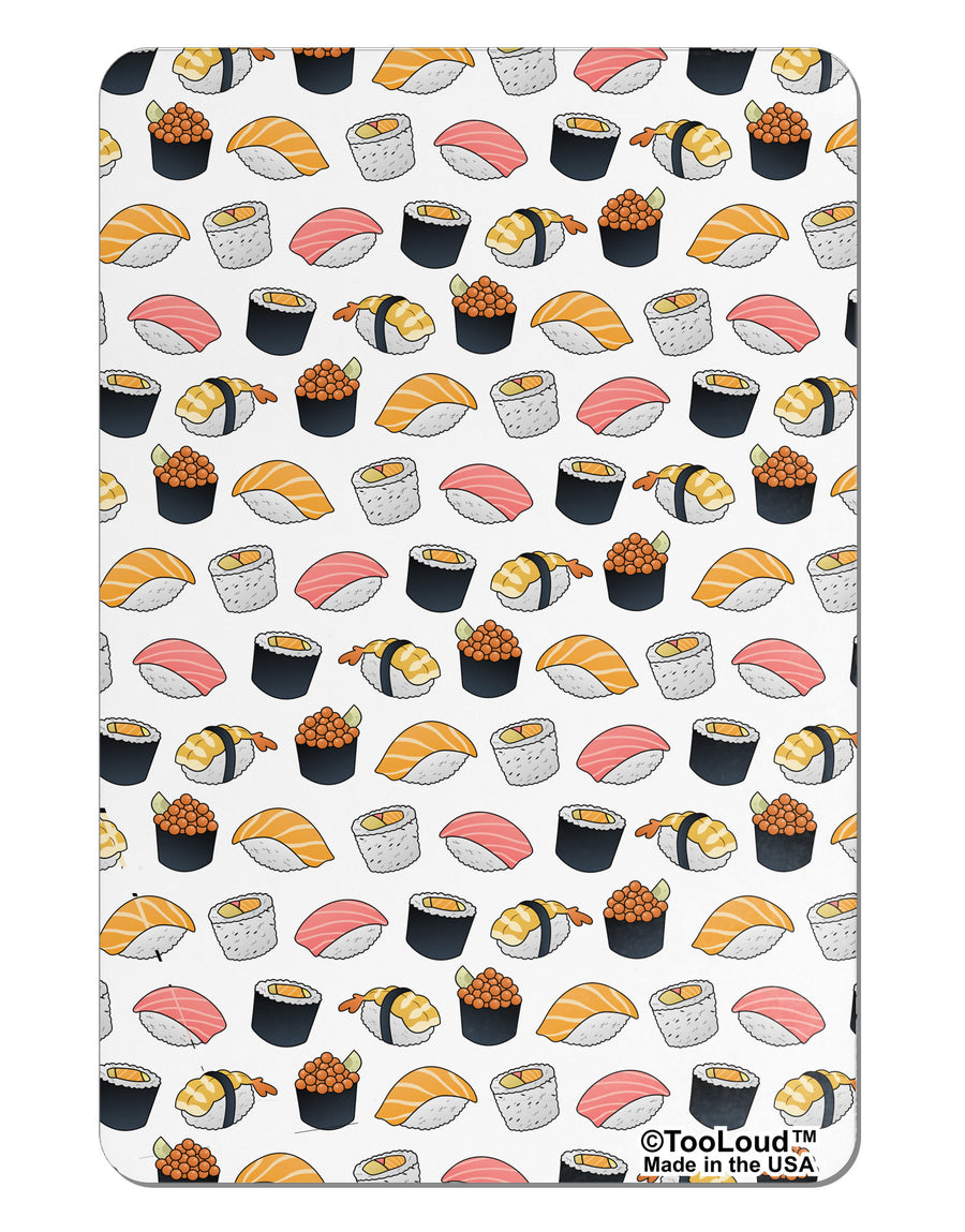 Cute Sushi AOP Aluminum Magnet All Over Print-TooLoud-White-Davson Sales