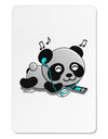 Cute Panda With Ear Buds Aluminum Magnet-TooLoud-White-Davson Sales