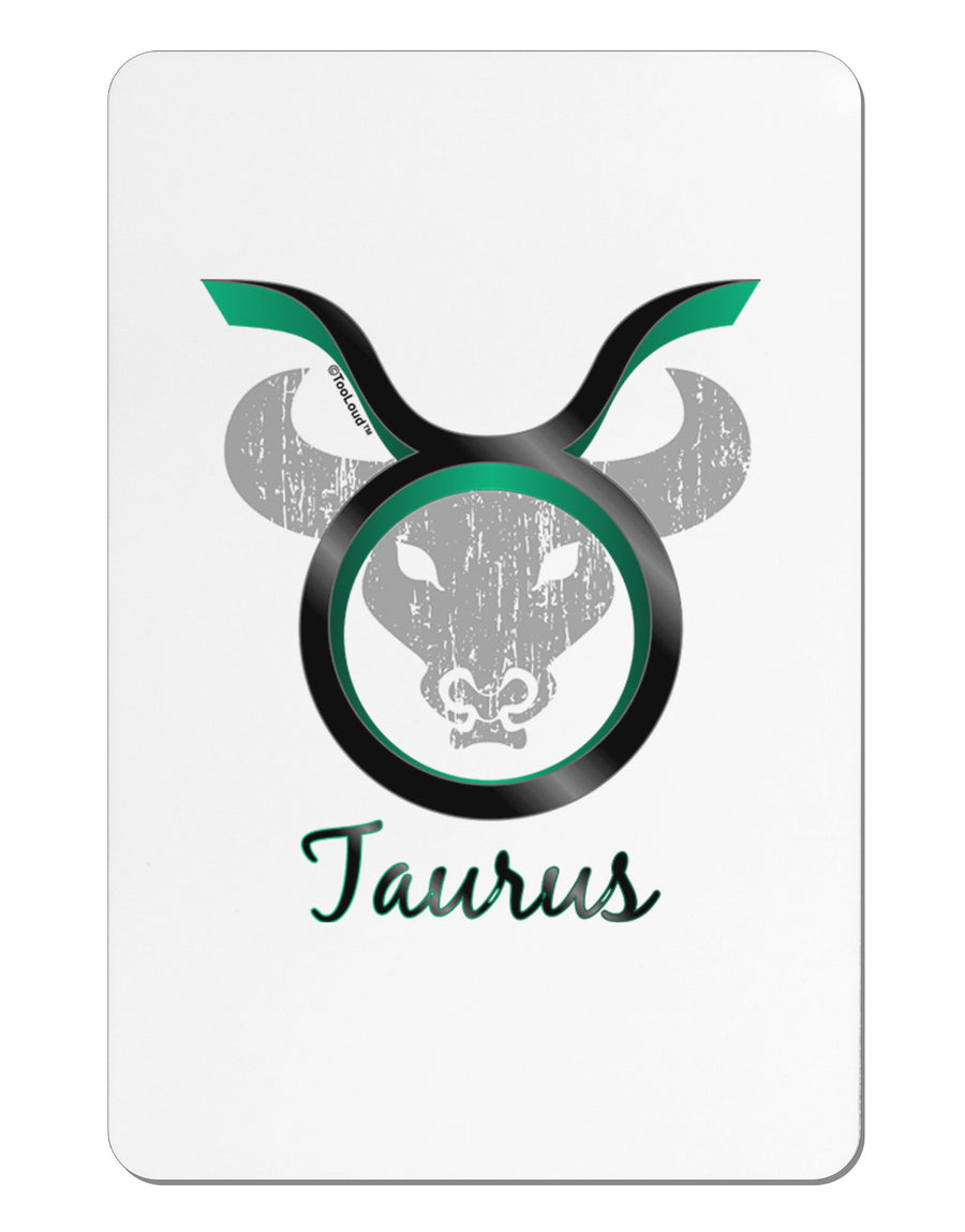 Taurus Symbol Aluminum Magnet-TooLoud-White-Davson Sales