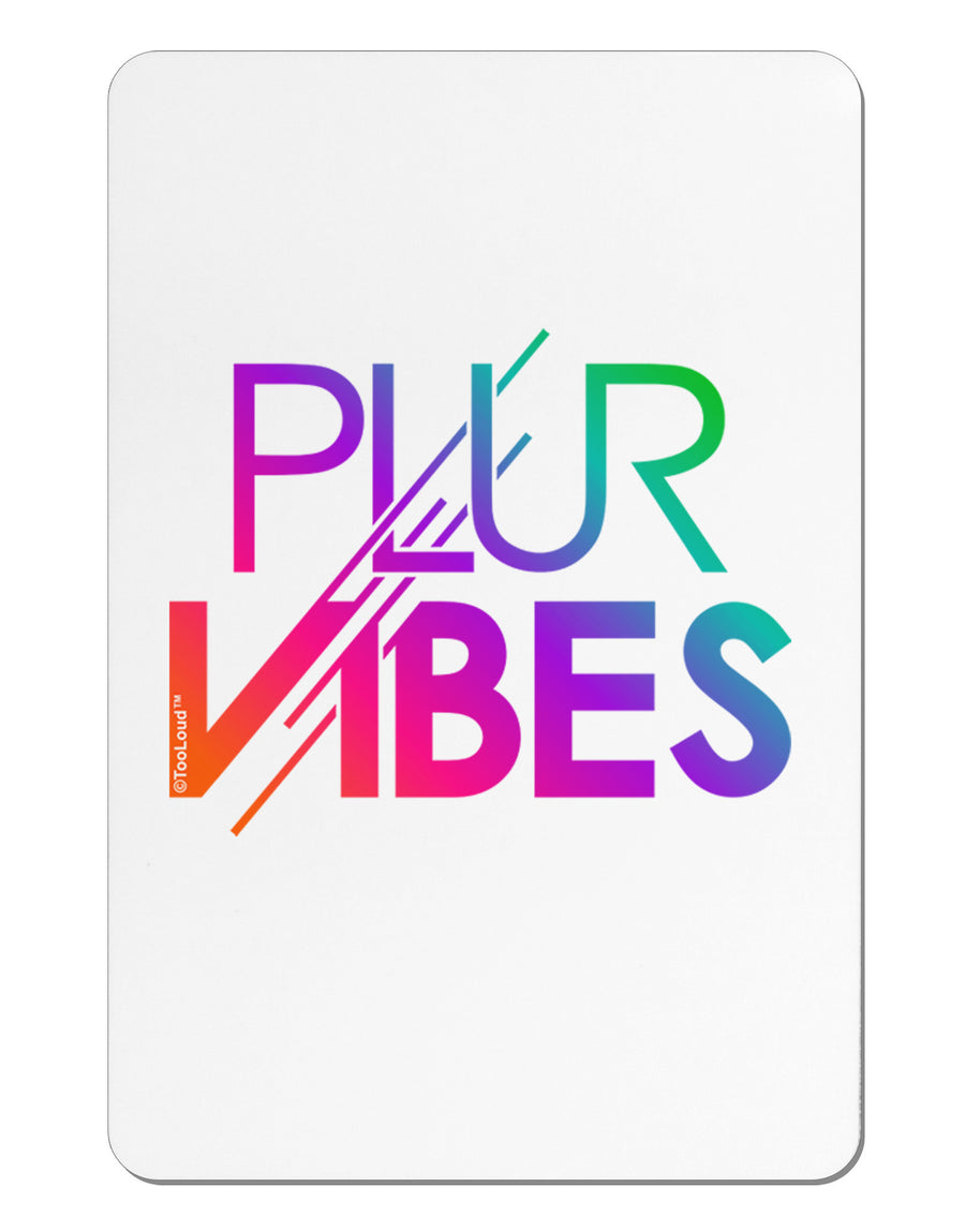 PLUR Vibes Aluminum Magnet-TooLoud-White-Davson Sales