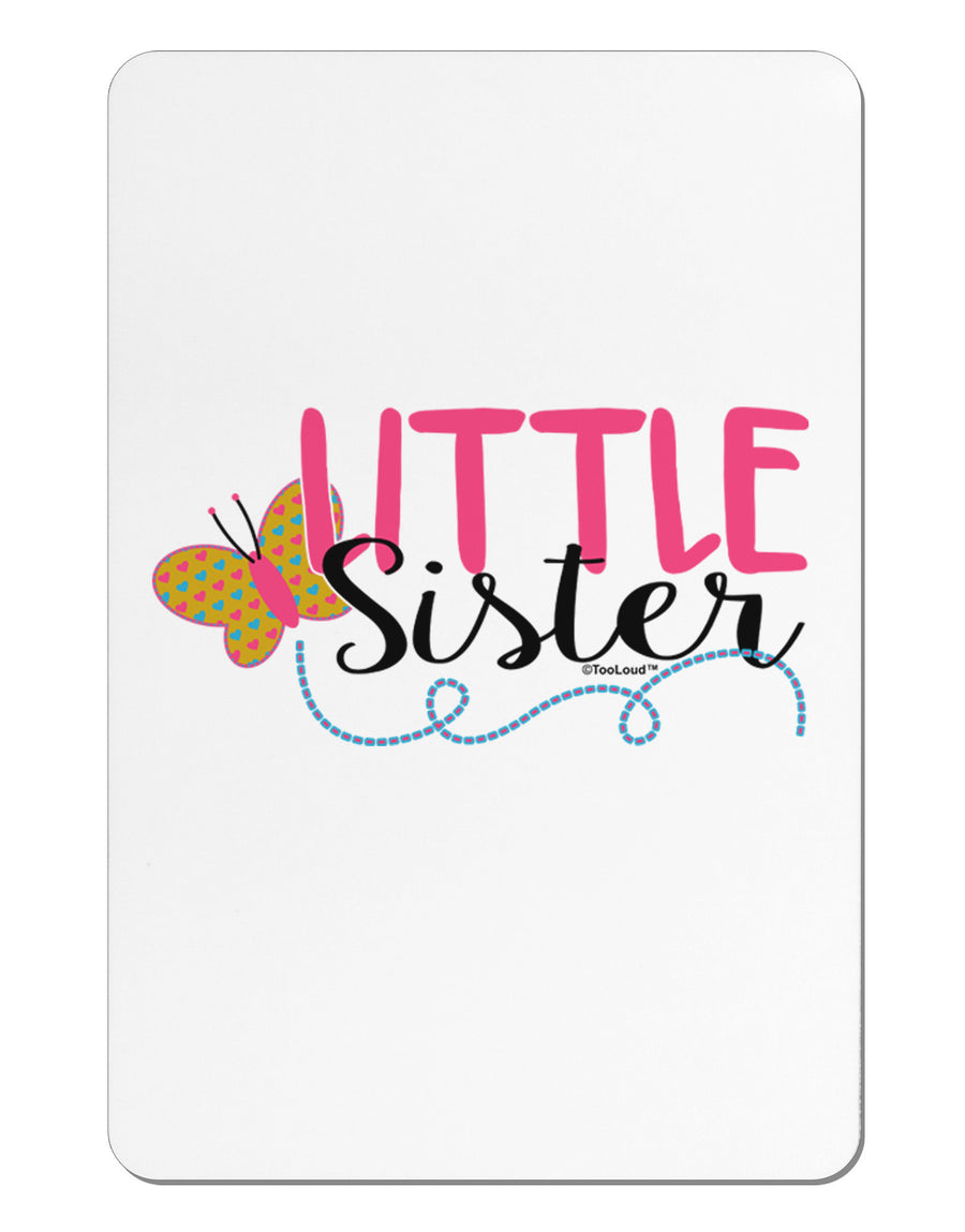 Little Sister Aluminum Magnet-TooLoud-White-Davson Sales