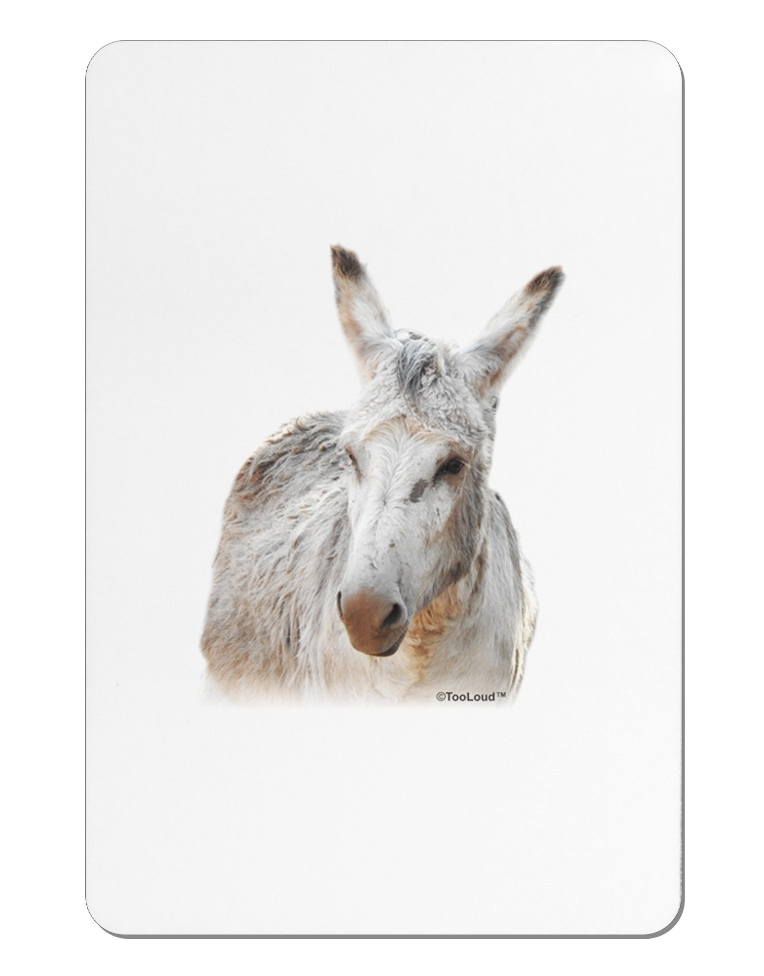 Burro Cutout Aluminum Magnet-TooLoud-White-Davson Sales