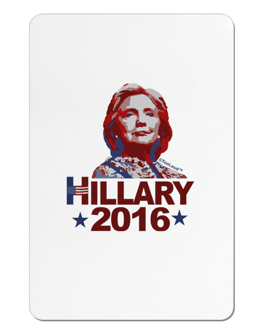 Hillary 2016 Face Aluminum Magnet-TooLoud-White-Davson Sales