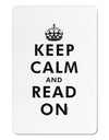 Keep Calm and Read On Aluminum Magnet-TooLoud-White-Davson Sales