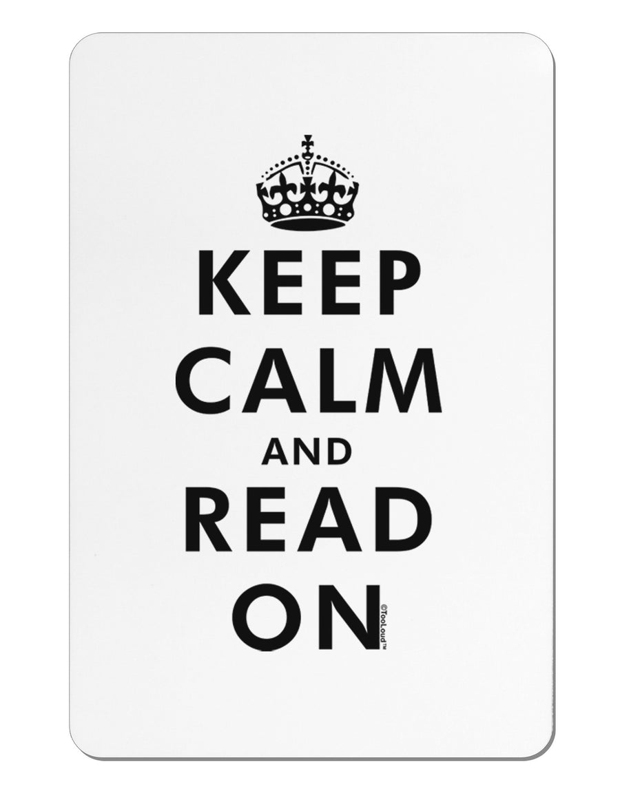 Keep Calm and Read On Aluminum Magnet-TooLoud-White-Davson Sales