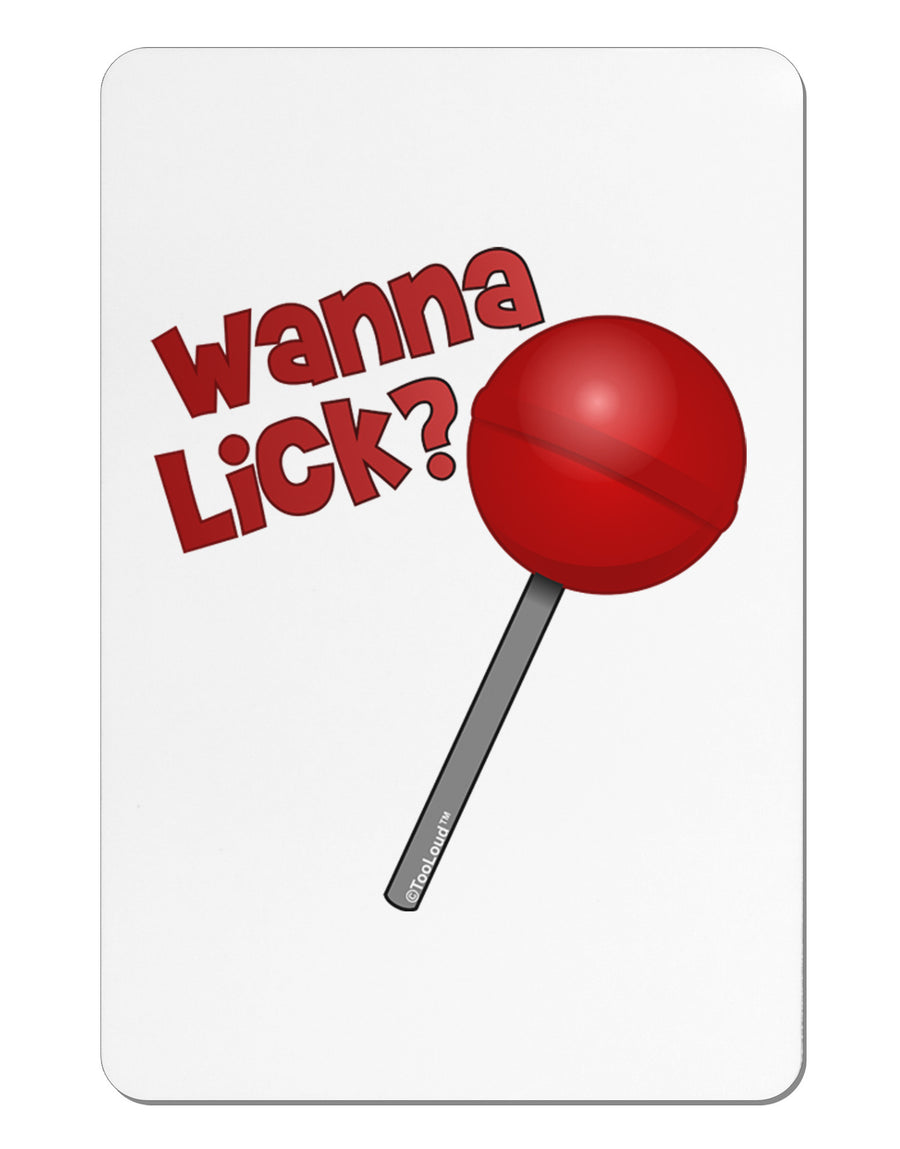 TooLoud Wanna Lick Lollipop Aluminum Magnet-TooLoud-White-Davson Sales