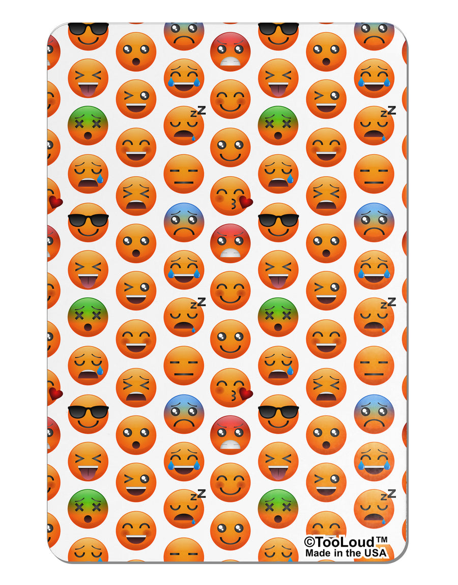 Lots Of Emojis AOP Aluminum Magnet All Over Print-TooLoud-White-Davson Sales