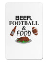 Beer Football Food Aluminum Magnet-TooLoud-White-Davson Sales