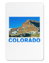 Colorado Snowy Mountains Text Aluminum Magnet-TooLoud-White-Davson Sales