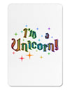 I'm a Unicorn Text Aluminum Magnet-TooLoud-White-Davson Sales