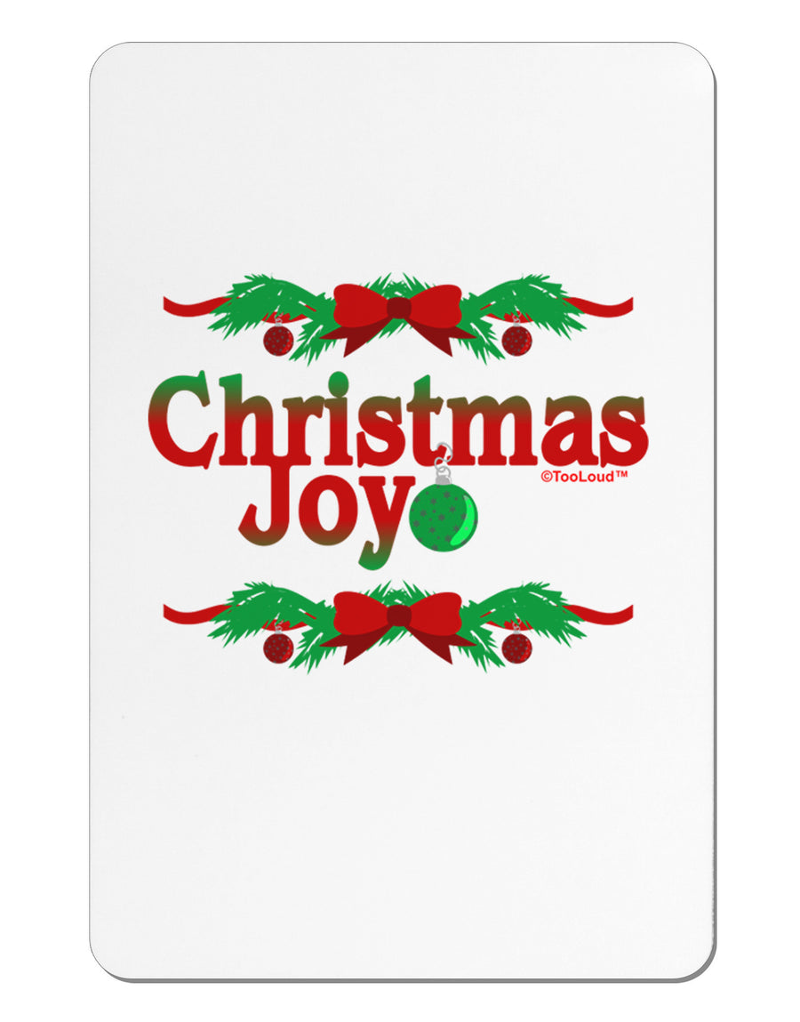 Christmas Joy Color Aluminum Magnet-TooLoud-White-Davson Sales