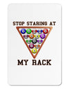 Stop Staring At My Rack - Pool Aluminum Magnet-TooLoud-White-Davson Sales