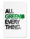 All Green Everything Distressed Aluminum Magnet-TooLoud-White-Davson Sales