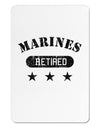 Retired Marines Aluminum Magnet by TooLoud-TooLoud-White-Davson Sales