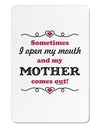 My Mother Comes Out Aluminum Magnet-TooLoud-White-Davson Sales