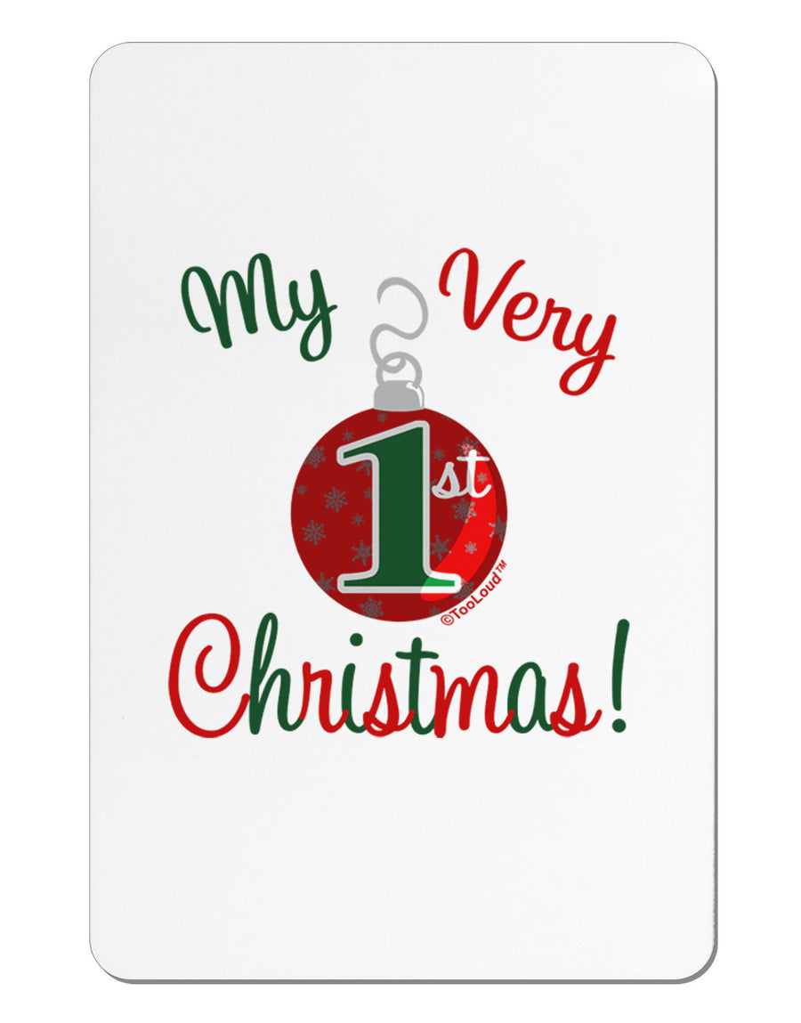 My Very 1st Christmas Aluminum Magnet-TooLoud-White-Davson Sales