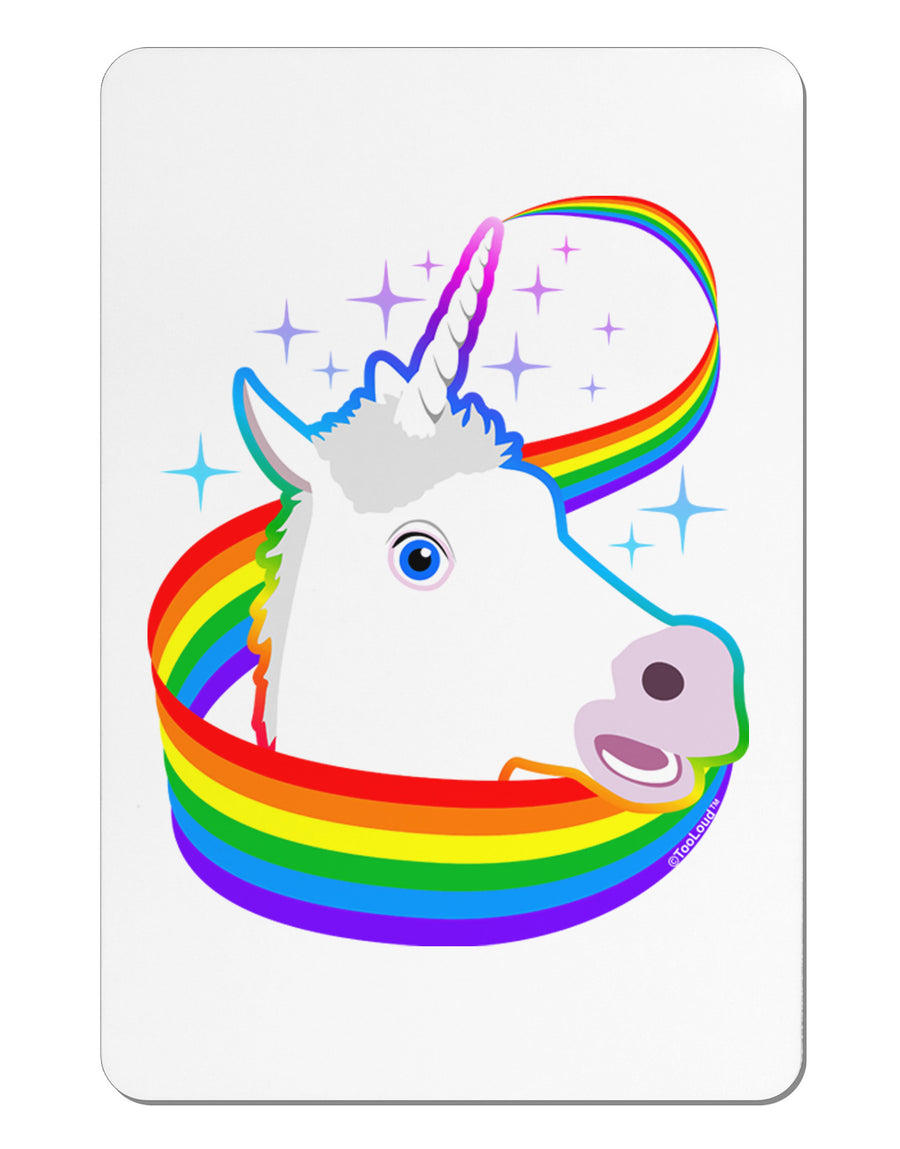 Magical Horn Rainbow Unicorn Aluminum Magnet-TooLoud-White-Davson Sales