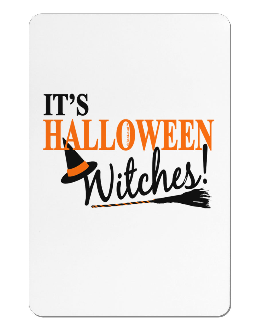 It's Halloween Witches Hat Aluminum Magnet-TooLoud-White-Davson Sales