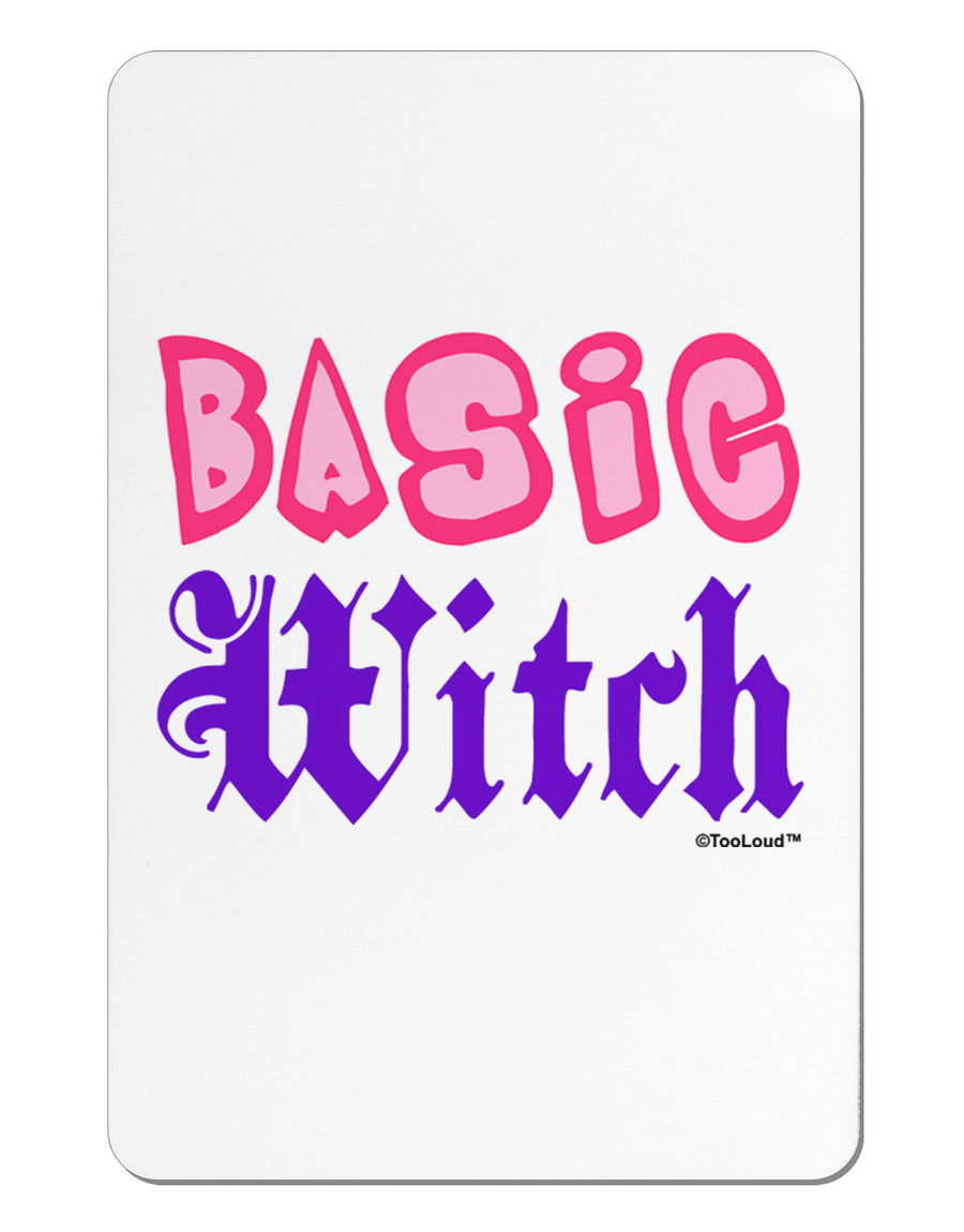 Basic Witch Color Aluminum Magnet-TooLoud-White-Davson Sales