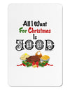 All I Want Is Food Aluminum Magnet-TooLoud-White-Davson Sales