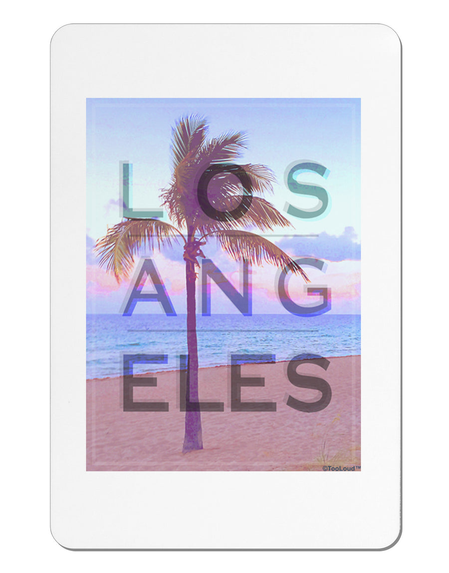 Los Angeles Beach Filter Aluminum Magnet-TooLoud-White-Davson Sales