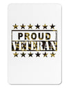 Proud Veteran Camo Aluminum Magnet-TooLoud-White-Davson Sales