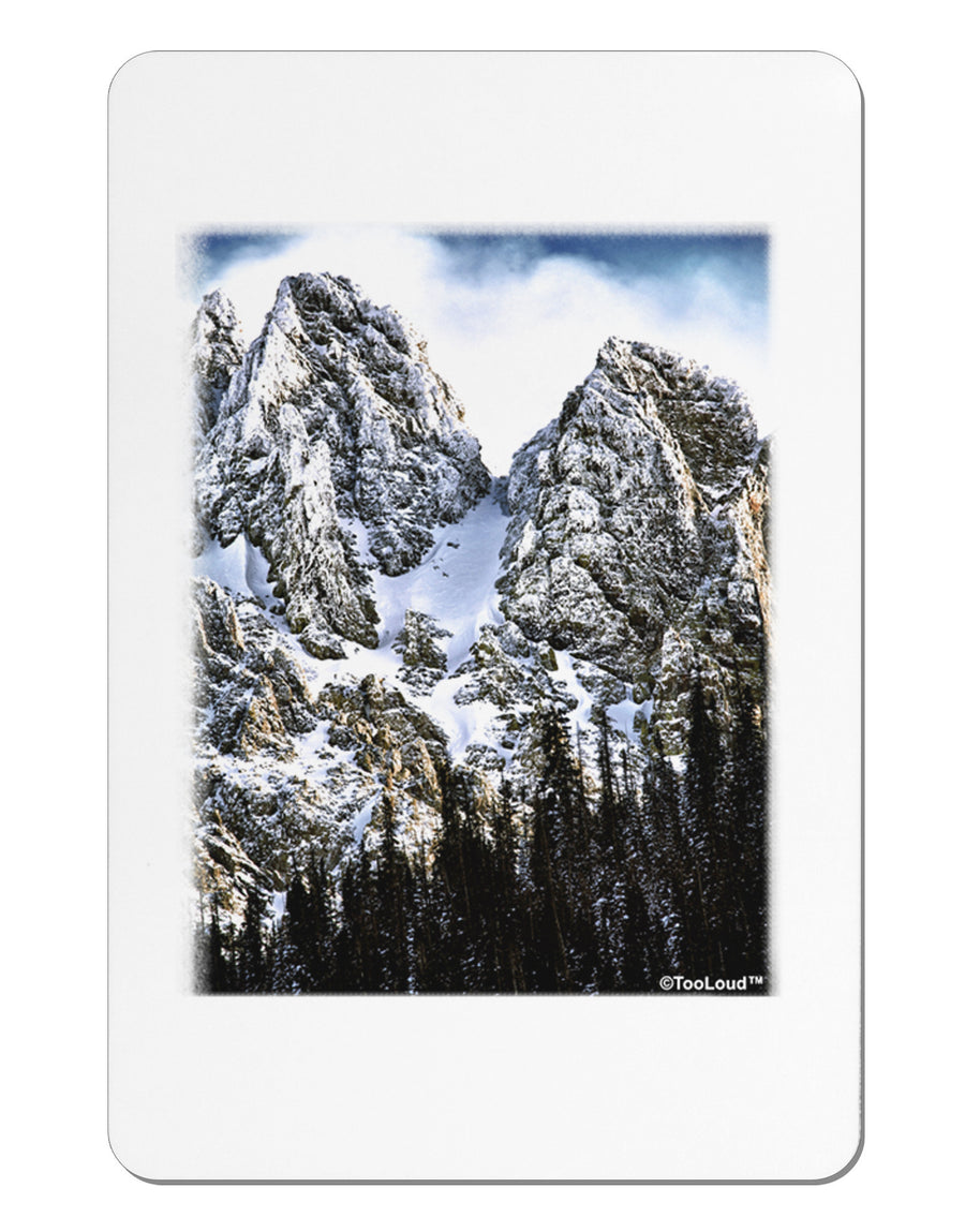 Mountain Landscape 2 Aluminum Magnet-TooLoud-White-Davson Sales