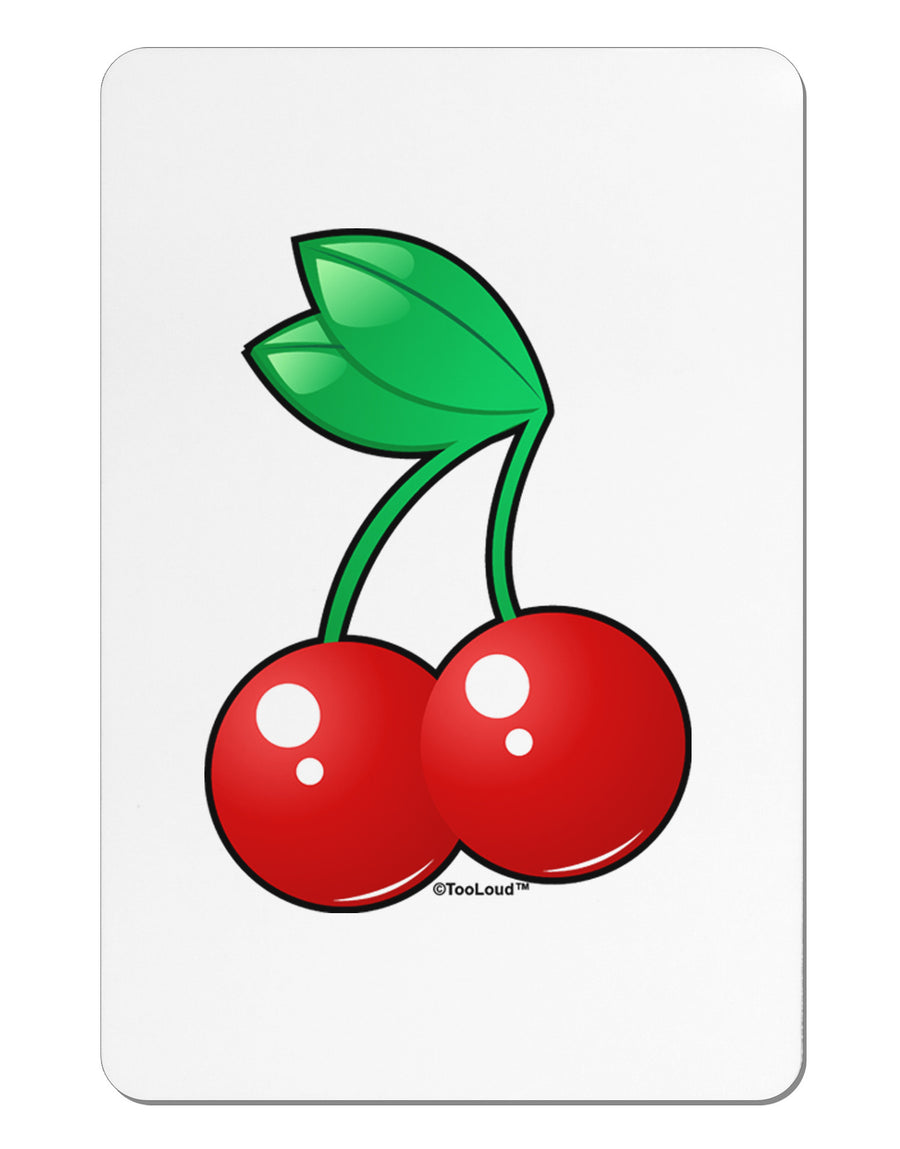 Cherries Aluminum Magnet-TooLoud-White-Davson Sales