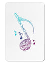 Music Note Typography Aluminum Magnet-TooLoud-White-Davson Sales