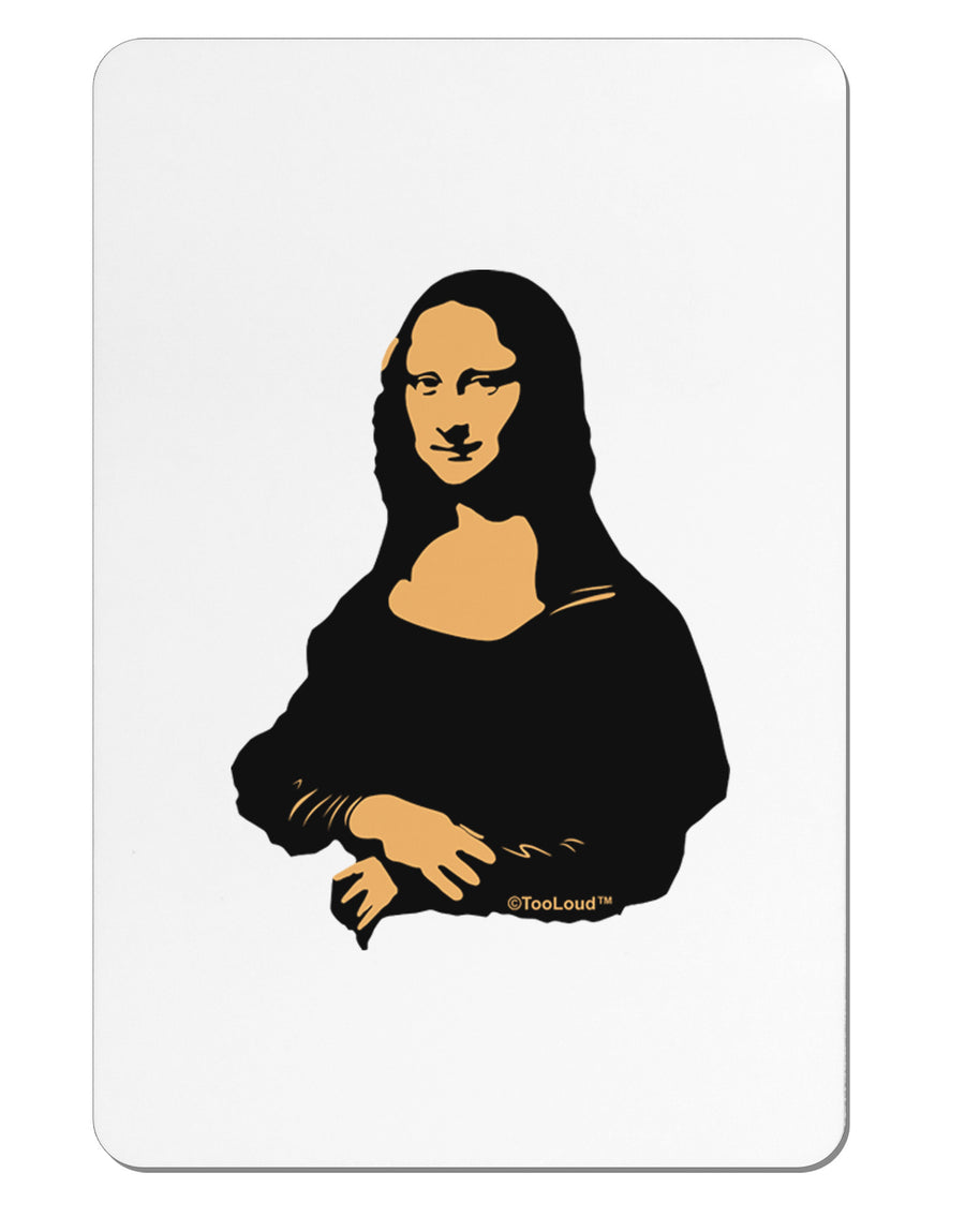 Mona Cutout Aluminum Magnet-TooLoud-White-Davson Sales