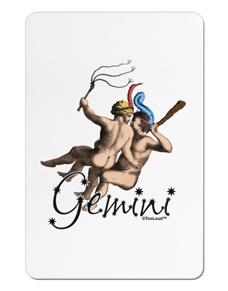 Gemini Illustration Color Aluminum Magnet-TooLoud-White-Davson Sales