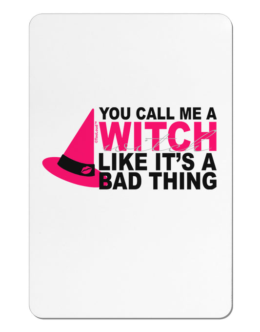 Witch - Bad Thing Hat Aluminum Magnet-TooLoud-White-Davson Sales