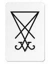 Sigil of Lucifer - Seal of Satan Aluminum Magnet-TooLoud-White-Davson Sales