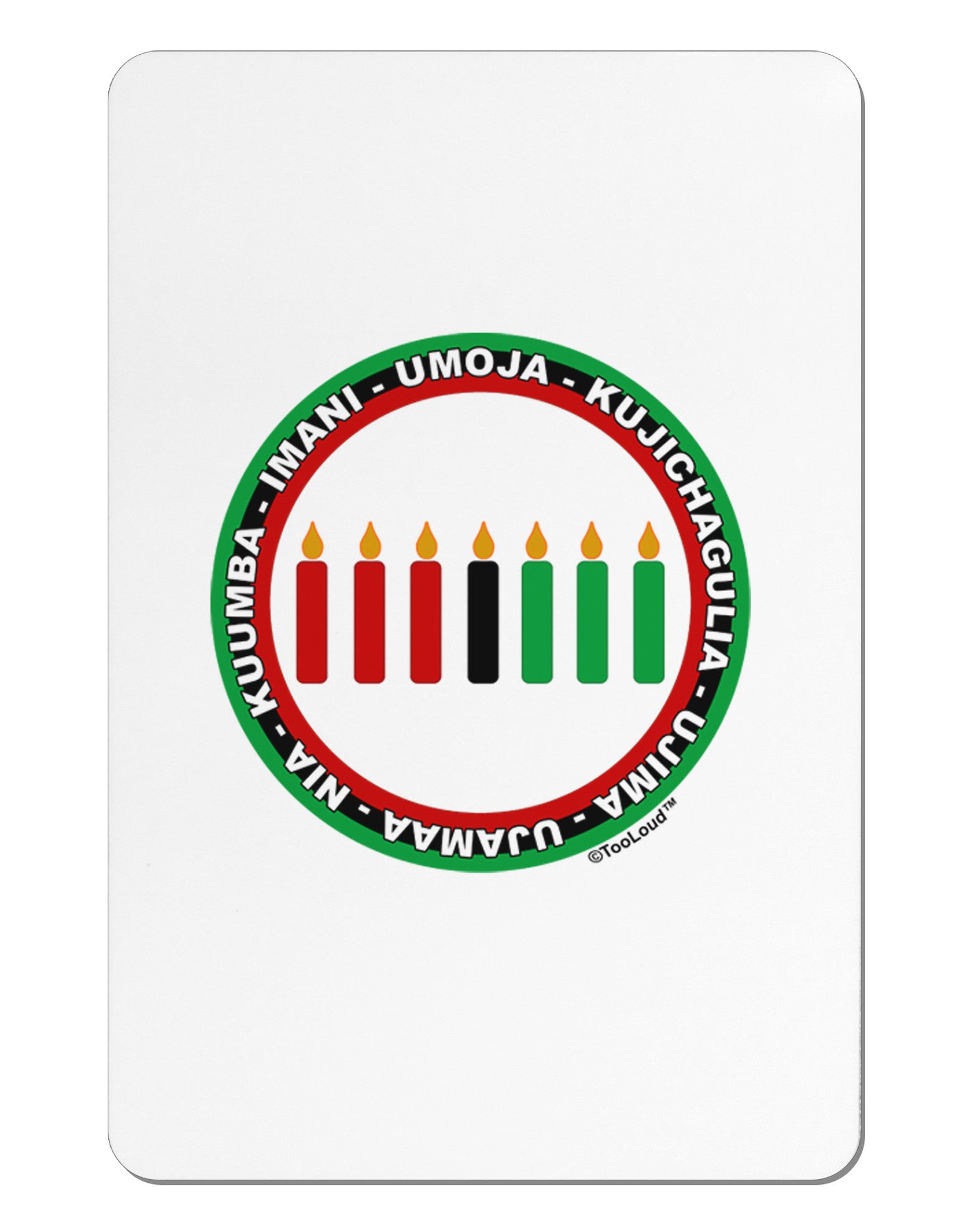 7 Principles Circle Aluminum Magnet-TooLoud-White-Davson Sales