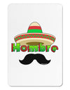 Hombre Sombrero Aluminum Magnet by TooLoud-TooLoud-White-Davson Sales