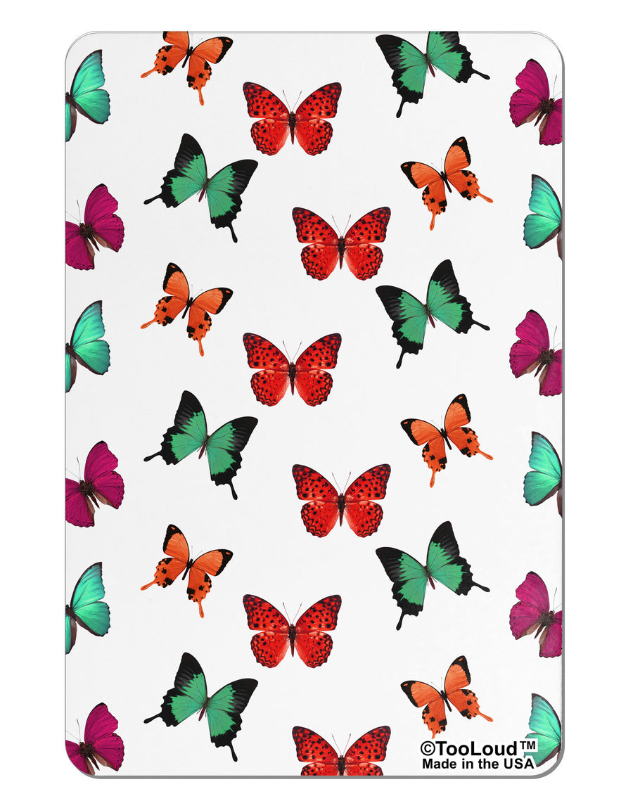 Pretty Butterflies AOP Aluminum Magnet All Over Print-TooLoud-White-Davson Sales