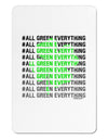 All Green Everything Clover Aluminum Magnet-TooLoud-White-Davson Sales